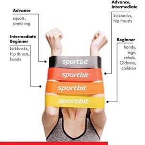 Pilates Resistance Bands Set With E-Book